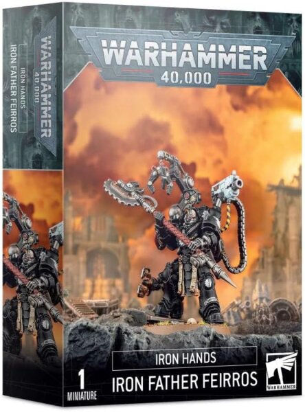 Games Workshop Warhammer 40k 55-10, Eisenhände Eisenvater Feirros, Miniatur, Kunststoff, unbemalt, Sammler- und Tabletopfigur
