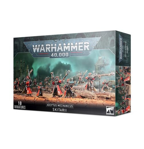 Games Workshop Warhammer 40,000 59-10, Adeptus Mechanicus Skitarii, 10 miniatures, versatile buildable, tabletop figures