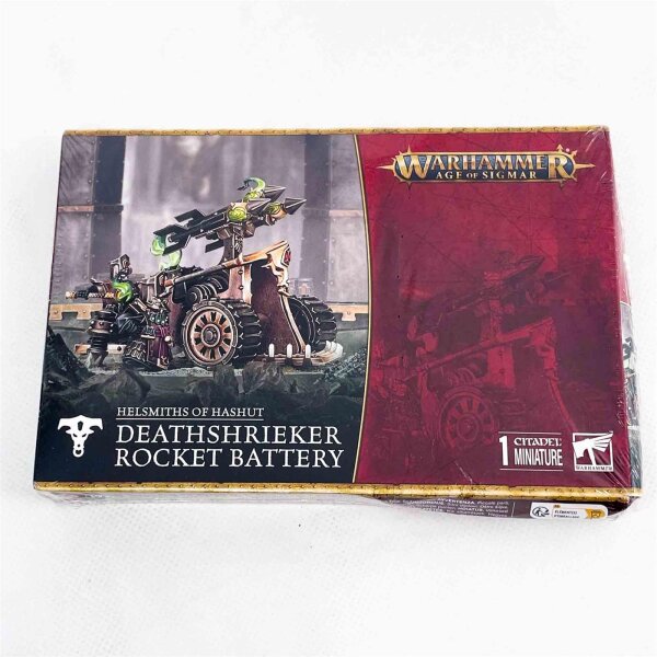 Games Workshop Warhammer Age of Sigmar 82-07, Deathshrieker Rocket Battery, 1 Miniatur, Helsmiths of Hashut, Tabletop-Figurenset