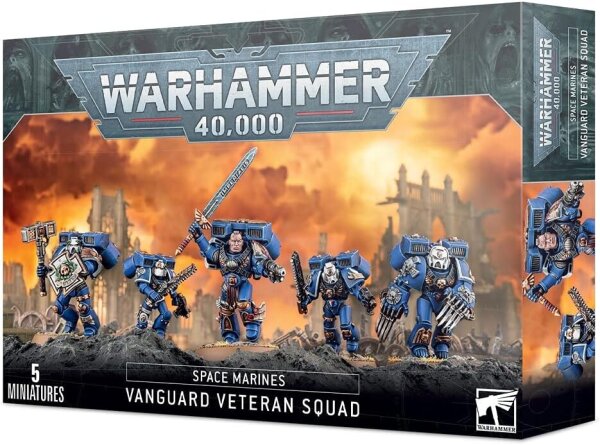 Games Workshop Warhammer 40.000 Vanguard Veteran Squad Space Marines 48-18, 5 Miniaturen, vielseitig ausrüstbar