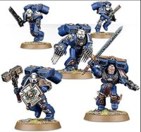 Games Workshop Warhammer 40.000 Vanguard Veteran Squad Space Marines 48-18, 5 Miniaturen, vielseitig ausrüstbar
