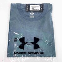 Under Armour Sportstyle Mens T-Shirt M, short-sleeved, logo print, color Jasper Blue/Serpentine