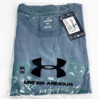 Under Armour Sportstyle Mens T-Shirt XL, short-sleeved, logo print, color Jasper Blue/Serpentine