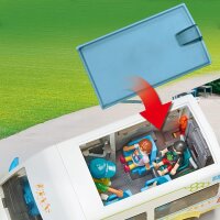 PLAYMOBIL City Life 71329 School Bus, toy bus with sliding door, folding ramp, space for 5 figures, ages 4+