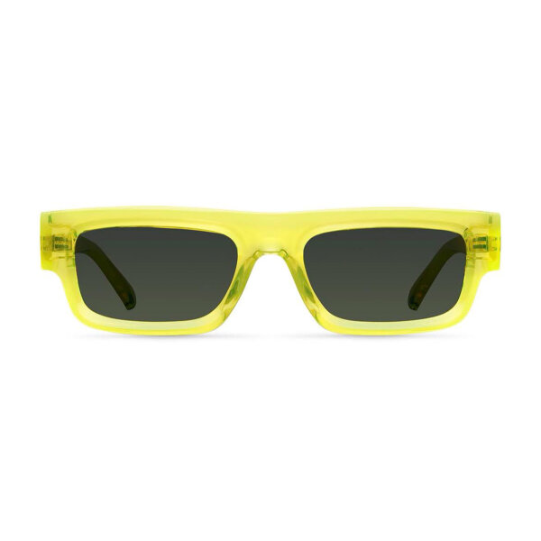 Meller Kito KT-LEMONOLI sunglasses, Cat.3 UV400, yellow-green frame, round lenses, lightweight plastic