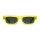 Meller Kito KT-LEMONOLI sunglasses, Cat.3 UV400, yellow-green frame, round lenses, lightweight plastic