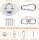 Robust stainless steel swing hook set for punching bags, ceiling mounting indoor/outdoor, including mounting plate, spring hook, swivel joint