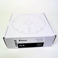 Mosaic PLA Filament 1.75mm Black, 750cc, 3D Printer Filament, high dimensional accuracy, easy processing