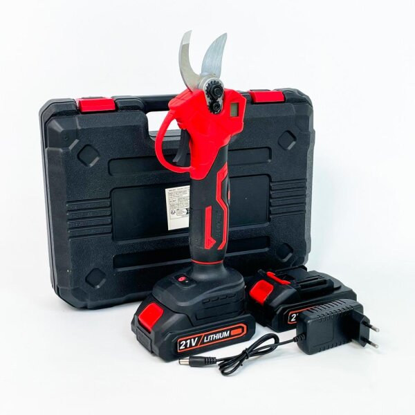 CD616 cordless garden shears, 21V lithium, 30mm cutting capacity, digital display, 2 batteries, ergonomic