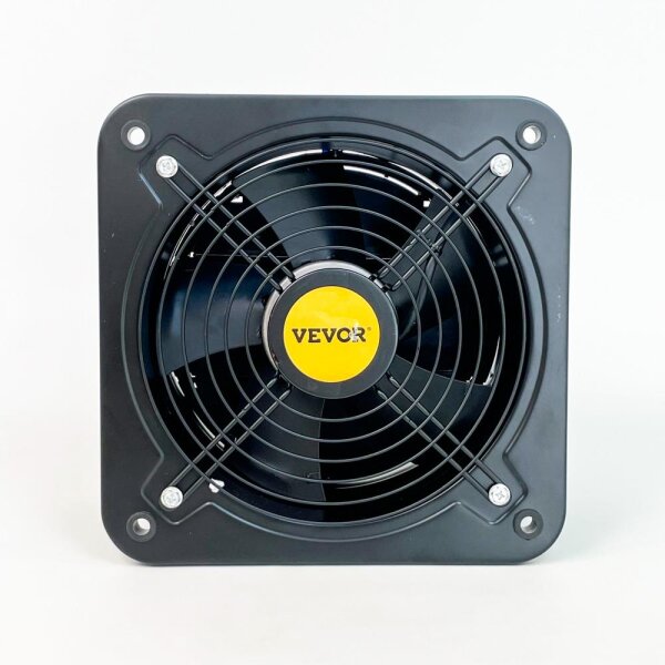 VEVOR YNF250-2T Axial Exhaust Fan 250 mm, 74.5 W, 220 V, 2580 rpm, Industrial Fan, 50 Hz