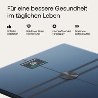 WITHINGS Body Pro 2 digital Wi-Fi bathroom scale, body analysis, measures body fat percentage, muscle mass, bone density, visceral fat, Bluetooth