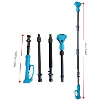 Teleskop-Verlängerungsstange 2m für elektrische Gartenscheren, leichte Aluminiumstange, verstellbar, ergonomischer Griff