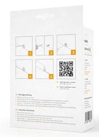 KGM Express Clip2, Befestigungsclips für Sockelleisten, 50 Stück, inkl. Schrauben & Dübel, einfache Montage