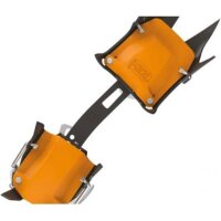 Petzl Irvis U006BA00 crampons, Flexlock binding, 10 points, lightweight, for glaciers and ski touring, black-orange