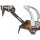 Petzl Irvis U006BA00 crampons, Flexlock binding, 10 points, lightweight, for glaciers and ski touring, black-orange