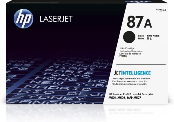 HP Toner 87A CF287A, Black, Standard Capacity, Compatible with LaserJet Pro, High-Quality Print Quality