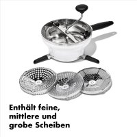 OXO Good Grips Passiermühle groß, Modell 1071478, Edelstahl, ergonomischer Griff, spülmaschinenfest