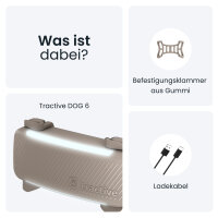 Tractive DOG 6 GPS Tracker für Hunde, Gesundheitsüberwachung, Echtzeit-Tracking, wasserdicht, braun