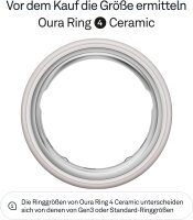 Oura Ring 4 Cloud, JZ90-57460-05, Smart Ring, Ceramic,...