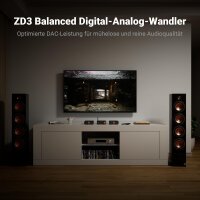 Fosi Audio ZD3 DAC Vorverstärker, vollsymmetrisch, ES9039Q2M, HDMI ARC/Bluetooth/USB/Optisch/Koax, XLR/RCA, Fernbedienung