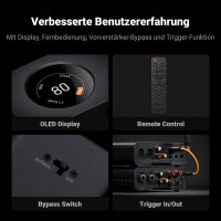 Fosi Audio ZD3 DAC Vorverstärker, vollsymmetrisch, ES9039Q2M, HDMI ARC/Bluetooth/USB/Optisch/Koax, XLR/RCA, Fernbedienung