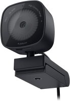 Dell WB3023 Webcam, 2K QHD, Sony Sensor, f/2.0, Gesichtserkennung, Noise-Cancelling Mikrofon, 2x Zoom, USB-A, Teams/Zoom, Schwarz