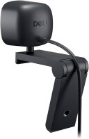 Dell WB3023 Webcam, 2K QHD, Sony Sensor, f/2.0, Gesichtserkennung, Noise-Cancelling Mikrofon, 2x Zoom, USB-A, Teams/Zoom, Schwarz