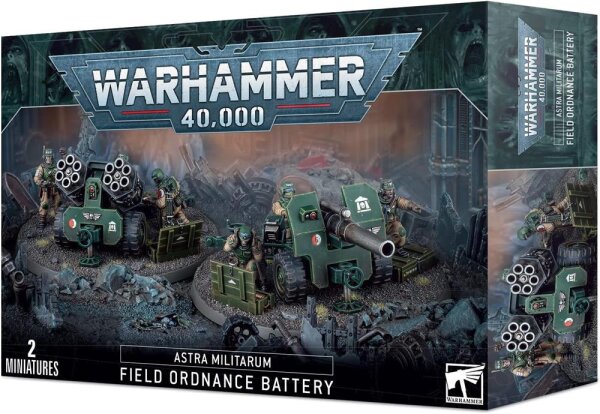 Games Workshop Warhammer 40K 47-41 Astra Militarum Artillerie-Akku, 2 Miniaturen, Bausatz, unbemalt