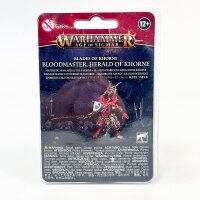 Games Workshop Warhammer, 97-62, Daemons of Khorne Bloodmaster, Herald-Figur für AoS & 40k, mehrteiliger Kunststoffbausatz