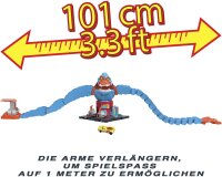 Hot Wheels HDR30 Gorilla-Angriff Rennbahn-Set, inkl. Auto, Tankstelle, erweiterbar, Spielzeug ab 4 Jahren