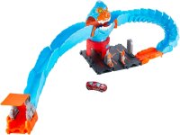 Hot Wheels HDR30 Gorilla-Angriff Rennbahn-Set, inkl. Auto, Tankstelle, erweiterbar, Spielzeug ab 4 Jahren