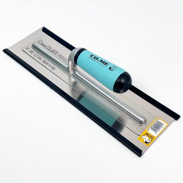 COME 381INFX360 Venezianischer Stuckspachtel, Proflex Edelstahl, 360x110mm, 0,3mm, flexible Kelle für Feinputz