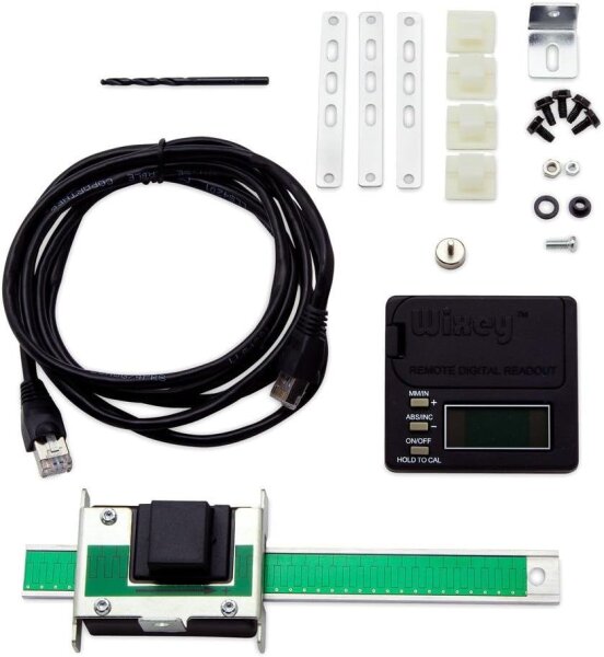 Wixey WR525 Digitalanzeige, Messschieber für präzise Tiefenmessung, bruchgenaue Anzeige, robust, einfache Montage