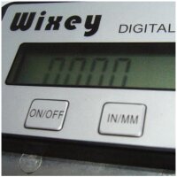 Wixey WR525 Digitalanzeige, Messschieber für präzise Tiefenmessung, bruchgenaue Anzeige, robust, einfache Montage