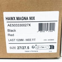 Atomic Hawx Magna 90X ski boots, size 42/42.5, mens, black/red, comfortable fit, sporty performance