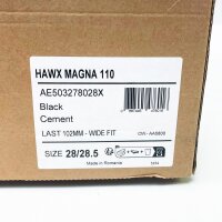 Atomic Hawx Magna 110 ski boots, size EUR 43-44.5, black/grey, sporty all-mountain ski boot, wide last, high comfort