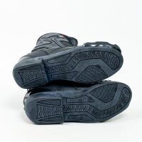 BIESSE motorcycle boots, size 42, black, robust protection, non-slip sole, breathable, sporty design