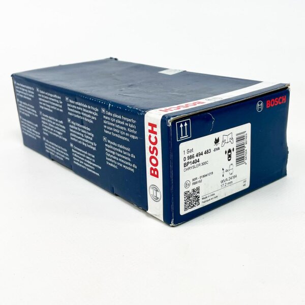 BOSCH BP1404 Brake Pad Set, 4 Disc Brake Pads, suitable for CHRYSLER 300C, Set for Front Axle