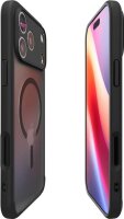 Spigen Ultra Hybrid MagSafe Case for iPhone 17 Pro, shockproof case, transparent back, black