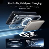 ESR Classic Hybrid MagSafe Set for iPhone 17 Pro Max, Case & Screen Protector, Transparent, Shockproof, Wireless Charging