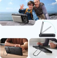ESR Cyber Kickstand Hülle für Apple iPhone 17 Pro, MagSafe-kompatibel, integrierter Ständer, Farbe Schwarz