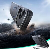 ESR Cyber Kickstand Hülle für Apple iPhone 17 Pro, MagSafe-kompatibel, integrierter Ständer, Farbe Schwarz