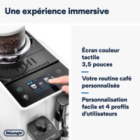 DeLonghi Rivelia FEB4455.W Kaffeevollautomat, weiß, integriertes Milchsystem, Touchdisplay, individuelle Einstellungen