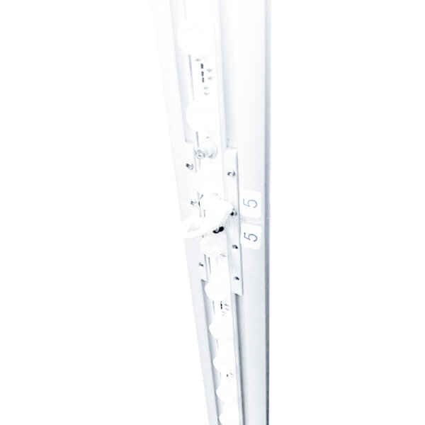 LED Leuchtdisplay 100x200 cm Silber, beleuchteter Werberahmen, doppelseitig, energiesparend, für Poster und Plakate