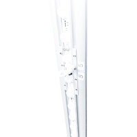 LED Leuchtdisplay 100x200 cm Silber, beleuchteter...