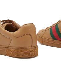 Gucci Ace Herren Sneaker EUR 41.5, weißes Leder, klassisches Design, ohne Originalverpackung