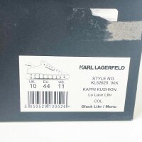 KARL Lagerfeld Kapri Kushion Lace Sneakers for Men, Size 44, Low-Top, Black, Comfortable Sole, Fashionable Design