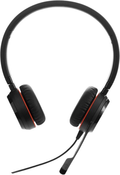 Jabra Evolve 30 II 5399-823-309 MS Stereo On-Ear Headset, Kopfhörer mit Mikrofon, USB & 3,5mm Anschluss, für PC und Smartphone, komfortabel, ideal fürs Büro und Homeoffice