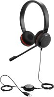 Jabra Evolve 30 II 5399-823-309 MS Stereo On-Ear Headset, Kopfhörer mit Mikrofon, USB & 3,5mm Anschluss, für PC und Smartphone, komfortabel, ideal fürs Büro und Homeoffice