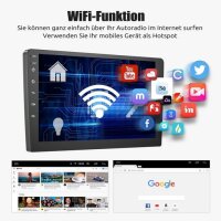 Essgoo Android Autoradio, Modellnr, Multimediasystem, Carplay/Android Auto, Bluetooth, Touchscreen, schwarz, kabellose Konnektivität, Freisprecheinrichtung, Musikstreaming, modernes Design